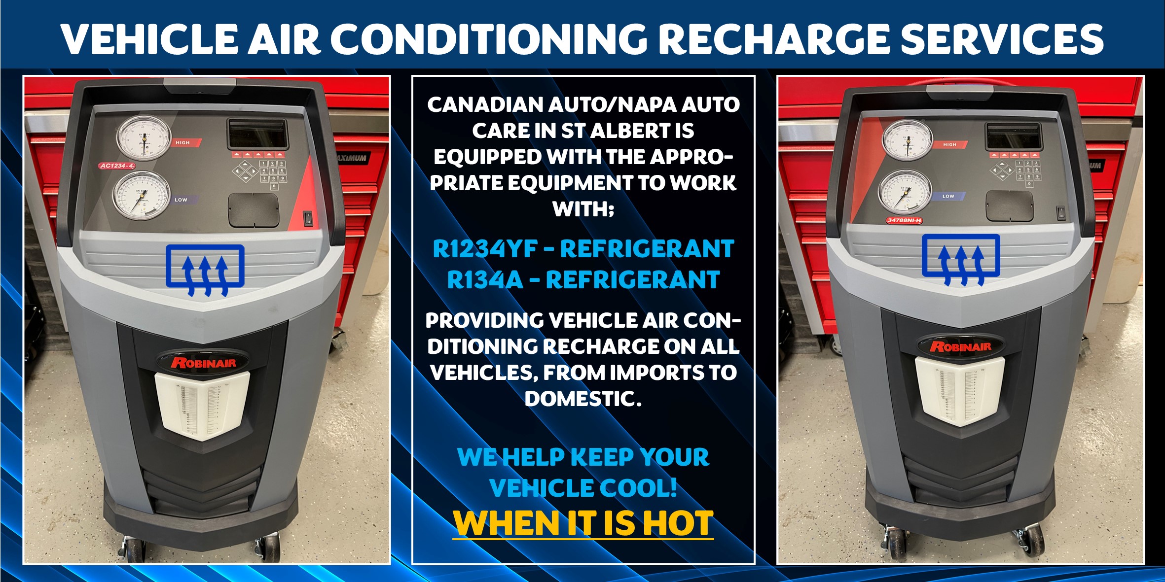 Get your Vehicle Air Conditioning Recharged