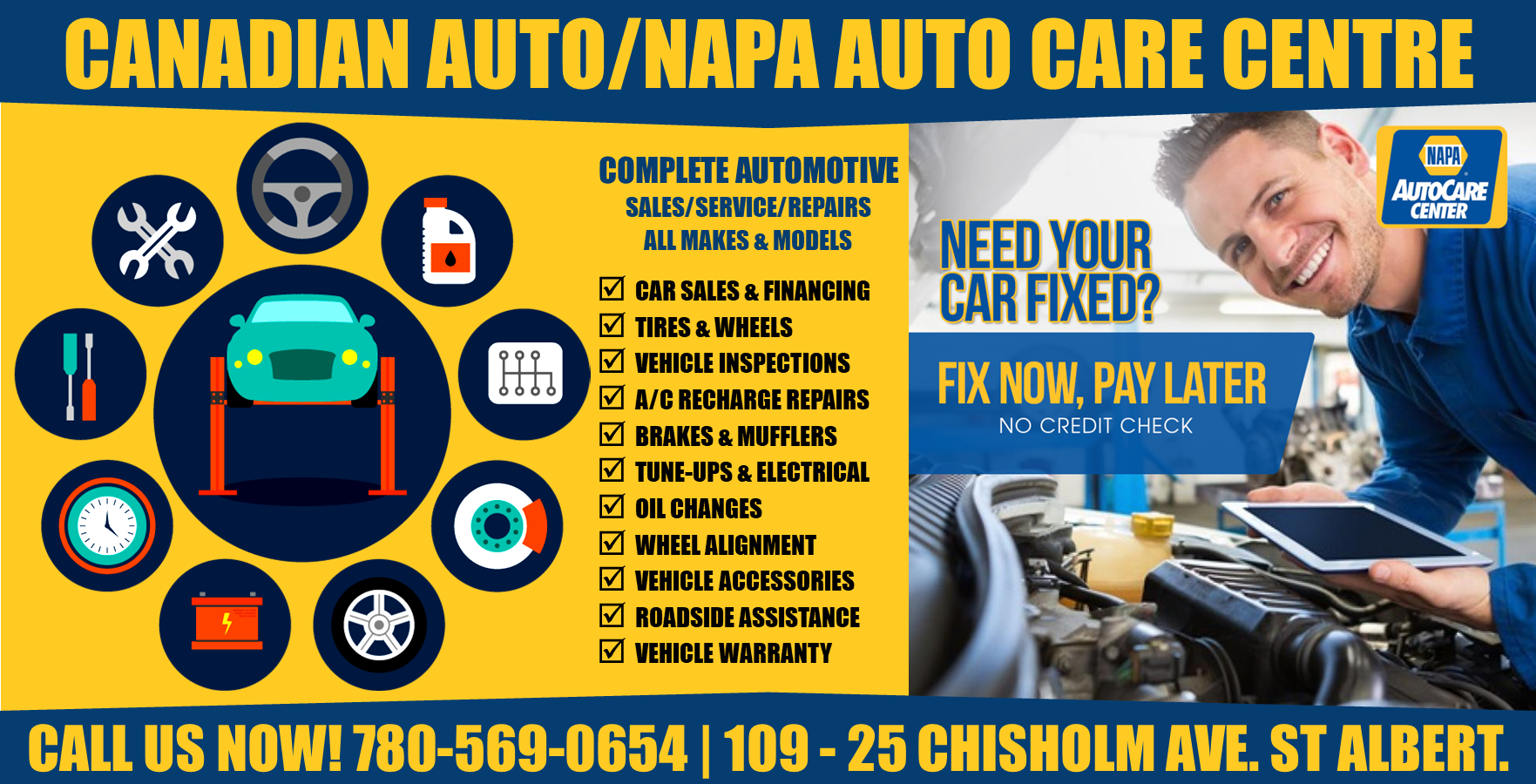 Fix your car now and pay later.