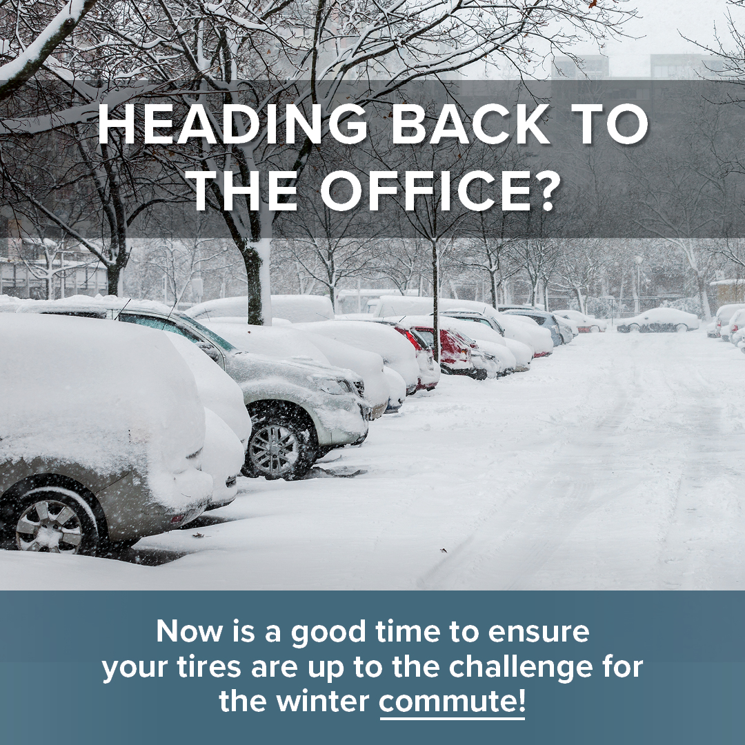 Ensure your tires are up to the challenge for the winter commute