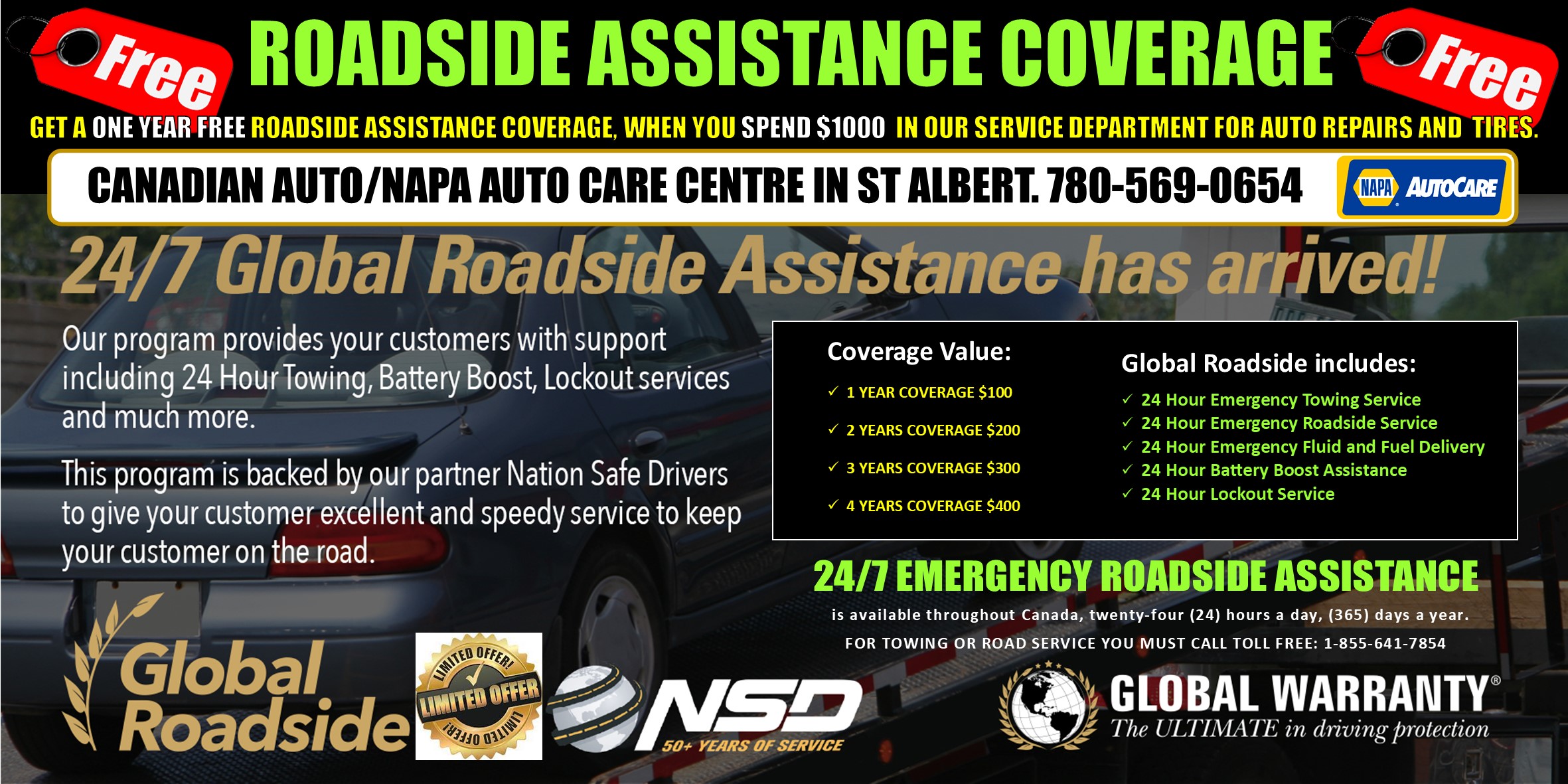 Free Roadside Assistance
