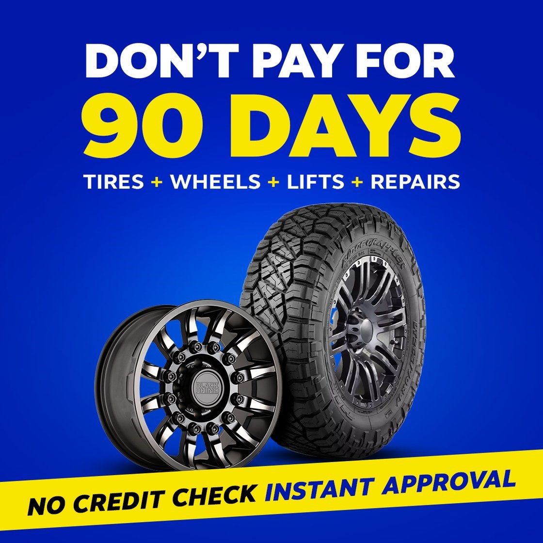 90 days tire finance